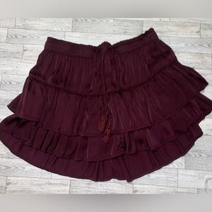 Aerie Maroon skirt